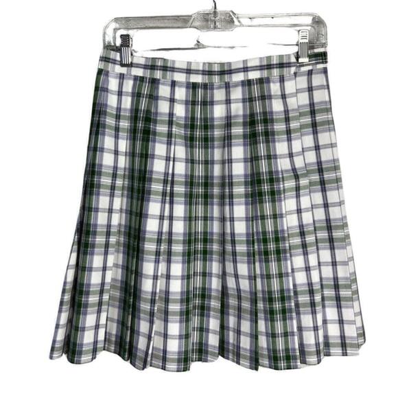 Tartan Plaid Pleated Skirt Size Large - Picture 1 of 9